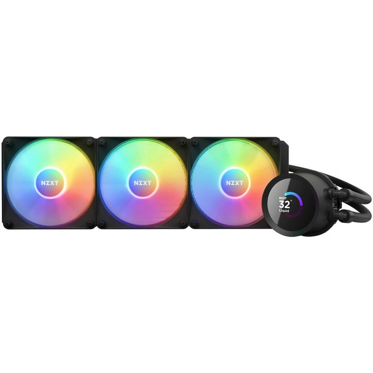 NZXT Kraken RGB 360mm AIO Cooler - LCD Display - 3 x F120RGB Fans