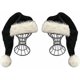 thumbnail image 1 of Sztxj 2 Pcs Black Santa Hat - Deluxe Black And White Christmas Hats Pack compatible Adults, 1 of 5