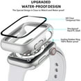 thumbnail image 5 of Comvin 3 Pack Compatible with Apple Watch Case 44mm 40mm 45mm 41mm with Screen Protector, Full Protective Waterproof PC Bumper Cover Accessories for iWatch SE Series 8 7 6 5 4, 5 of 8