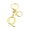 Q, variant on P Metal Alphabet Keychain Initial Letter Key Chain For Keys Bag Charm Personalized Gift Gold Plated Key Ring A To Z Letter Keychain