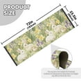 thumbnail image 5 of Yayeee Runner Rug for Bedroom 2'x6' Machine Washable Hallway Non Slip Mat, Yellow Floral Rabbit, 5 of 8