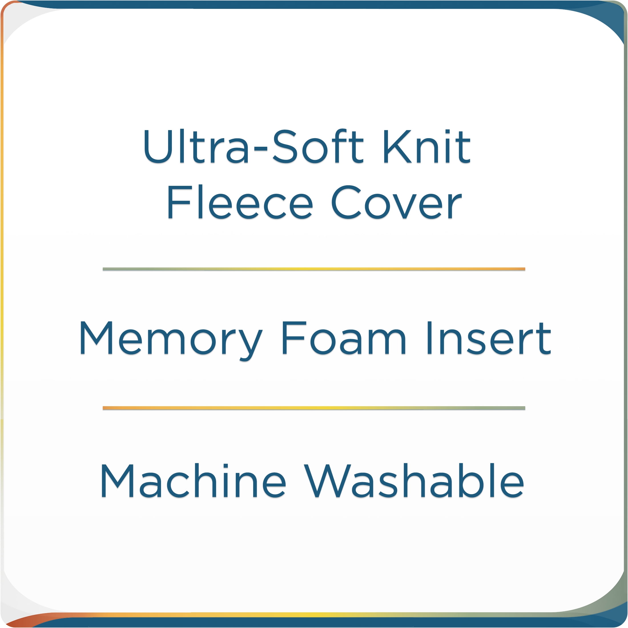 Protege Memory Foam Neck Pillow, 100 Polyester Fleece Knit,