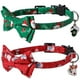 thumbnail image 1 of Pack Collar Gato Navideño Breakaway con Pajarita Extraíble con Campana Ajustable Estampado Navideño, 1 of 5