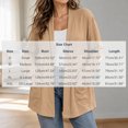 thumbnail image 3 of Iroehba Womens Cardigan Plus Size Long Sleeve Open Front Solid Color Relaxed Cut Casual Outerwear with Pockets for Everyday Wear, 3 of 9