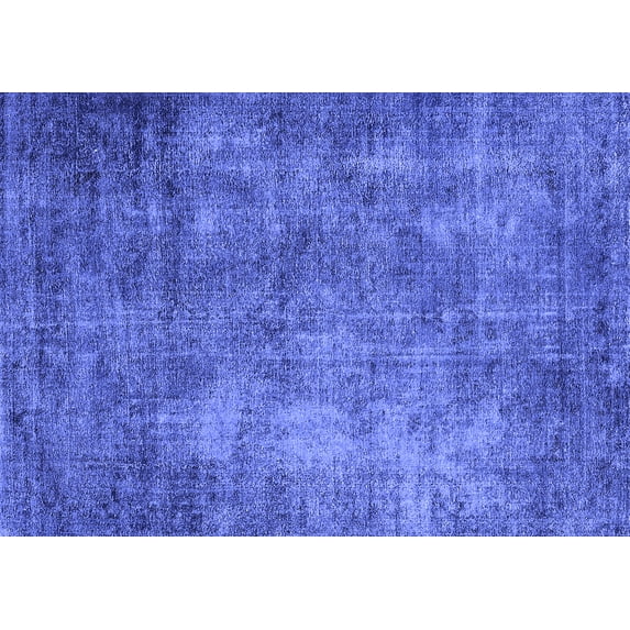 Ahgly Company Indoor Rectangle Oriental Blue Industrial Area Rugs, 5' x 7'