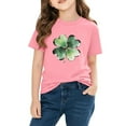 thumbnail image 4 of Blusas y camisas de manga corta con cuello redondo para niños y niñas, camisetas gráficas de manga corta, blusas con estampados bonitos para la temporada escolar., 4 of 9