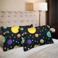 thumbnail image 2 of MKHERT Space Stars Comets And Constellations Pillowcase Pillow Protector Cushion Cover 20x30 inch,Set of 2, 2 of 2