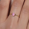 thumbnail image 6 of Gem Stone King 10K Yellow Gold Engagement Ring 0.60 Ct Oval Pink Sapphire, 6 of 6
