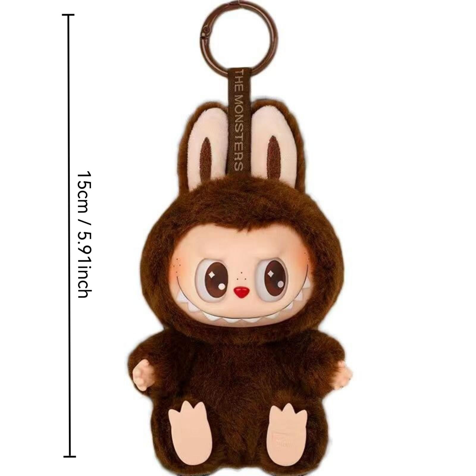 ぬいぐるみ LABUBU Exciting Macaron Chestnut Cocoa P0p nnart The Monsters Exciting Macaron Series Plush Pendant