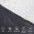 thumbnail image 4 of (Grey)Wearable Blanket Hoodie, Oversized Sherpa Blanket Sweatshirt with Hood Pocket and Sleeves, Super Soft Warm Plush Hooded Blanket for Adult Women Men, O, 4 of 5