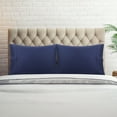 thumbnail image 3 of REGALWOVEN Pillowcases Set of 2, Super Soft Cotton Bed Pillow Covers with Envelope Closure Navy Blue King, 3 of 8