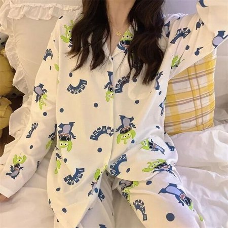 

2023 Sanrio Hello Kitty Pajamas Pants My Melody Kuromi Long-Sleeved Woman Pajamas Set Anime Y2K Casual Homewear Kawaii Girl Gift