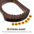 thumbnail image 4 of LOLIPPYY 1 Set Wooden Lyre Harp Retro 7-string Lyre Harp Musical String Instrument, 4 of 6