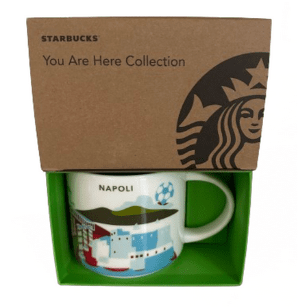 Starbucks You Are Here Napoli Naples Italy Ceramic Coffee Rare Mug New with Box