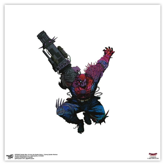 Gallery Pops Spider-Man: Across the Spider-Verse - Cyborg Spider-Woman Wall Art, Unframed Version, 12" x 12"