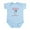 Sky Blue, variant on - Police Officer Like My Aunt 1 Infant Bodysuit - Baby Light Bodysuit, Size Newborn - 24 Months