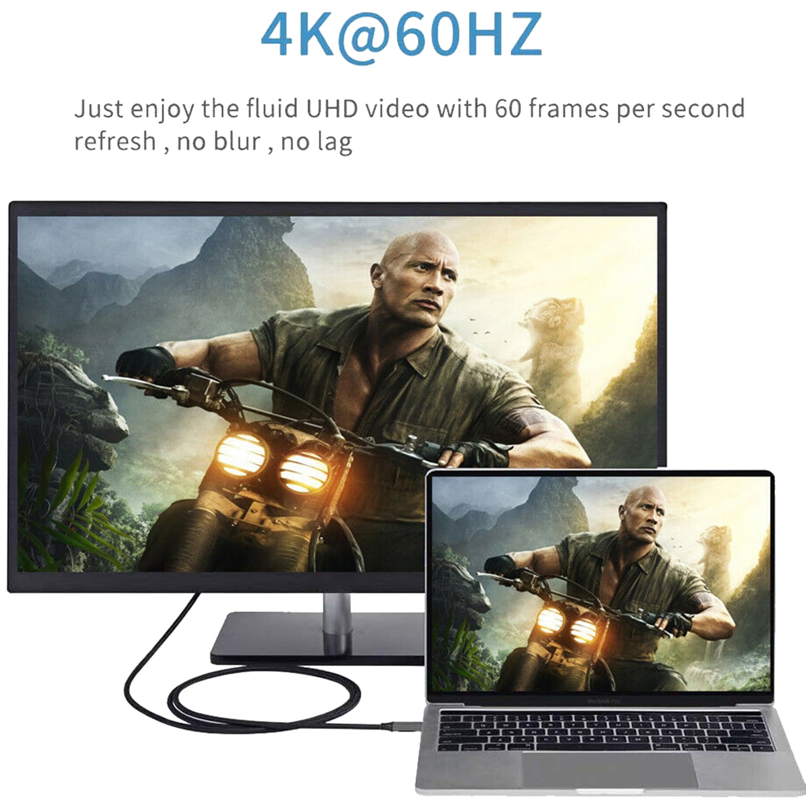 1.8m 4K USB Type-C to Mini Displayport 6Ft for Thunderbolt 3 DP Cable Adapter