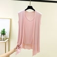 thumbnail image 1 of Neewe Débardeurs pour Femmes Été Décontracté Col Rond Sans Manches Haut Coupe Ample Tunique Basique Chandails Unis, 1 of 8