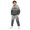 0##Light Gray548, variant on Kiijoy Boys Casual Athletic Tracksuit California Print Hoodie Joggers Outfits, Size 2-14