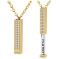 thumbnail image 1 of Personalized Vertical Bar Necklace, Custom Necklace Engraved Name Jewelry h t❀ X3Z5, 1 of 8