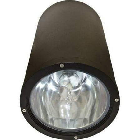 

13.81 x 8.06 x 8.06 in. 120 V 70 watts Powder Coated Cast Aluminum Cylinder Ceiling Fixture with Double Ended Metal Halide Lamp Bronze