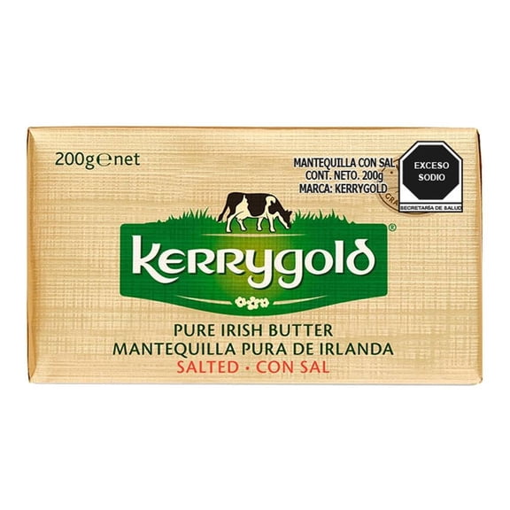 Mantequilla Kerrygold de Irlanda pura con sal 200 g