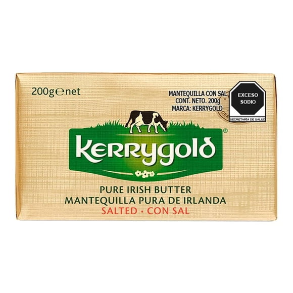 Mantequilla Kerrygold de Irlanda pura con sal 200 g