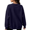thumbnail image 4 of Oversized Sweatshirt for Women Crewneck Fleece Long Sleeve Pullover Hoodies Tops Fall Fashion Outfits Clothes,L, 4 of 5