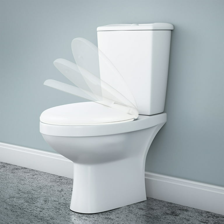 Telescoping Slow-Close & Easy Lift-Off Round Front Toilet Seat