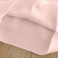 thumbnail image 3 of Toddler Cute Cardigan Sweater Girls Bear Embroidered Knit Cardigans Lightweight Button down Sweaters Tops Pink, 7 Y, 3 of 6
