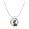 thumbnail image 1 of Delight Jewelry Silvertone 3-D Chocolate Bunny Joy Ring Charm Necklace, 18", 1 of 4