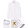 thumbnail image 3 of RUTAYY Men's Shirts Long Sleeve Formal Casual Business Comfortable Breathable Turndown Collar Button Down Vacation Travel Blouse, 3 of 4