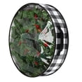 thumbnail image 1 of LCXmlly Artificial Wreath Storage Bag Plaid Pattern Christmas Wreath Storage Container with Clear Window for Home Holiday Organization, 1 of 9