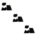 thumbnail image 4 of Transemion 1/2/3/5 3pieces Anti-slid Particles Rug Set Secure And for Slip-free Bathroom Mats For Black 3PCS, 4 of 6