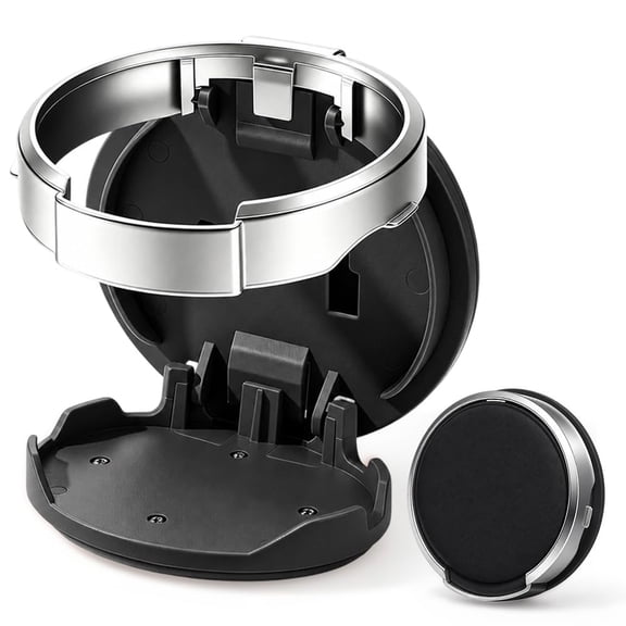 2-in-1 Multifunctional Foldable Car Door Cup Holder Foldable Car Cup Holder 2027 New Universal Foldable Car Cup Holder with Hook Space-Saving Vehicle Drink and Water Bottle Storage Holder Expander