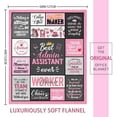 thumbnail image 5 of Administrative Assistant Gifts for Women, Gifts for Administrative Assistants, Administrative Professional Day Gifts Ideas, Administrative Assistant Principal Appreciation Gifts Blanket 50"x60", 5 of 6