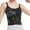 Black, variant on Uaswgudfs Tank Top for Women Sleeveless with Fitted Waist and Ruffled Front Detail, Lightweight Sheer Fabric for Casual Everyday Wear and Comfort Pink L