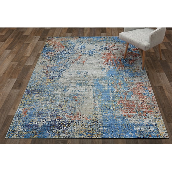 Couristan Vibrata Divergence Multi-Pastels Area Rug