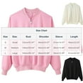 thumbnail image 3 of Womens Coats Turndown Collar Long Sleeve Casual Solid Color Fall Winter Outwear Jackets Coat,Coats for Women Pink M, 3 of 3