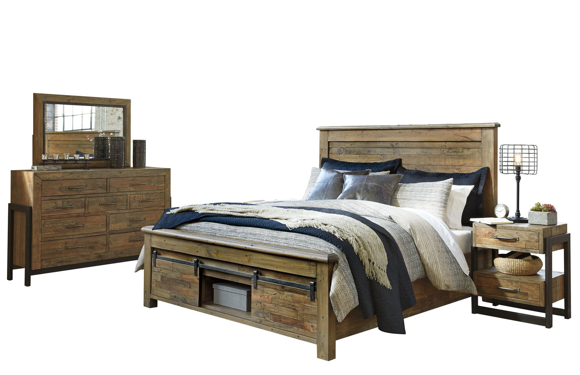 Ashley Furniture Sommerford 4 PC Bedroom Set: Cal King ...