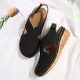 thumbnail image 4 of Willtoo Closed Toe Orthopedic Sandals for Women Hollow Out Walking Sandal Comfortable Arch Support Adjustable Ankle Strap Wedge Sandals Summer Soft Sole Slip On Beach Footwear, 4 of 6