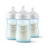 Philips Avent Natural Baby Bottles with Natural Response Nipples (Medium Flow, Flow 3), 9oz, Blue, 3-Pack, SCY903/23