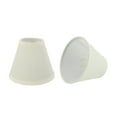 thumbnail image 1 of Aspen Creative 32109-2 6" Bottom Width Transitional Design Small Hardback Empire Shape Chandelier Clip-On Lamp Shade Set (2 Pack), 3" x 6" x 5", Eggshell, 2 Count, 1 of 1