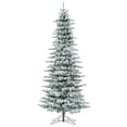 thumbnail image 5 of Vickerman 12' Flocked Utica Fir Slim Artificial Christmas Tree, Unlit, 5 of 5