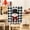 B, variant on BSJJY Plaid Christmas Chair Covers, Black and Red Snowman Santa Chair Back Covers Fabric Christmas Chair Slipcovers for Xmas Kitchen Dining Room Decor, 1PCS