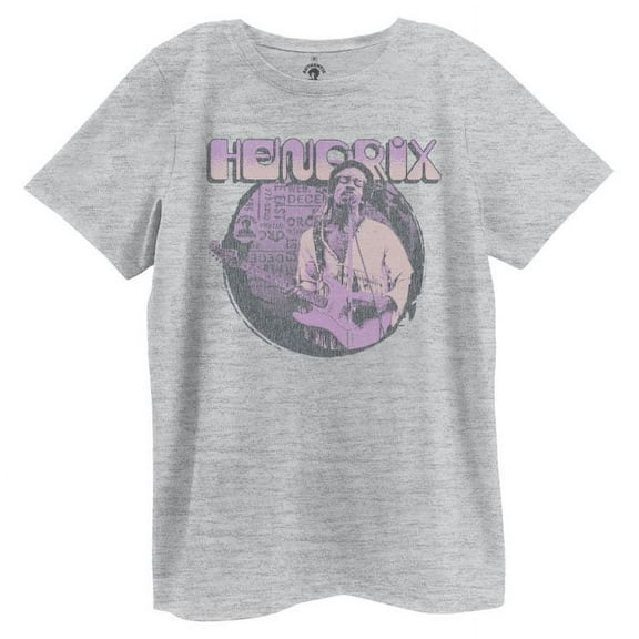 Jimi Hendrix Vintage Guitar Women's Boyfriend Band T-Shirt Officially Licensed