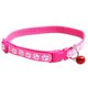 thumbnail image 2 of Paquete de 2 collares ajustables para gatos con cascabel, para gatos (rosa y negro) Afortunado Sencillez, 2 of 5