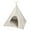 Grey, variant on Precious Tails Ticking Stripe Canvas Pet Tee Pee
