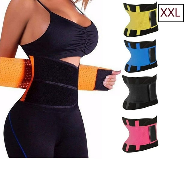 4x Waist Trainer Slimming Belly Belt Belly Belt, Sweat Belt Ladies Waist  Shaper Corset Corset