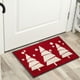 thumbnail image 4 of Alfombra de Entrada Roja de Imitación Navideña, Alfombra de Árbol de Navidad, Alfombra Antideslizante para Baño, Alfombra para Puerta de Entrada, Alfombra para Sala de Estar, Tamaño 15,7 X 23,6 Pulga, 4 of 6